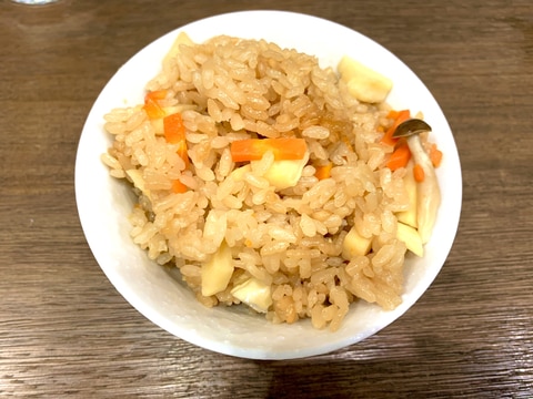 久世福 万能野菜だしを使った たけのこご飯